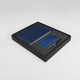 Happy gifts Набор подарочный BLISS: ежедневник, ручка и power bank в коробке с ложементом
