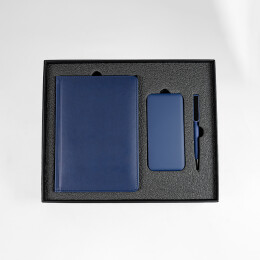 Happy gifts Набор подарочный BLISS: ежедневник, ручка и power bank в коробке с ложементом
