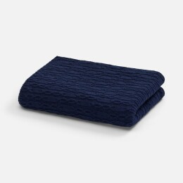 teplo Плед Knitline, темно-синий (сапфир)
