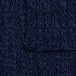 teplo Плед Knitline, темно-синий (сапфир)