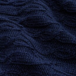 teplo Плед Knitline, темно-синий (сапфир)