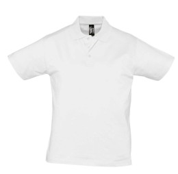 Sol's Рубашка поло мужская Prescott Men 170, белая