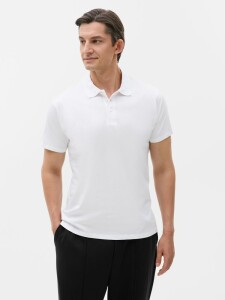 Sol's Рубашка поло мужская Prescott Men 170, белая