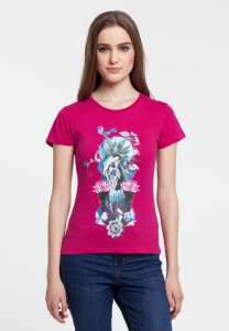 Принтэссенция Футболка женская Beauty Sleep, ярко-розовая (фуксия)