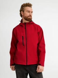 Sol's Куртка мужская с капюшоном Replay Men 340, красная
