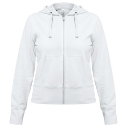 BNC Толстовка женская Hooded Full Zip белая