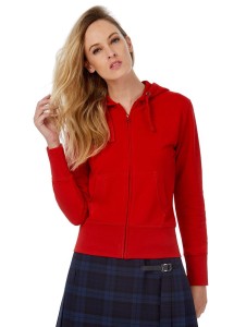 BNC Толстовка женская Hooded Full Zip белая