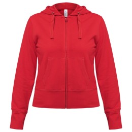 BNC Толстовка женская Hooded Full Zip красная