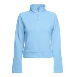 Textile Толстовка "Lady-Fit Sweat Jacket", небесно-голубой_XS, 75% х/б, 25% п/э, 280 г/м2