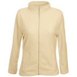 Textile Толстовка "Lady-Fit Micro Jacket", бежевый_XL, 100% п/э, 250 г/м2