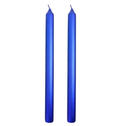 Happy gifts Свечи подарочные, 2 шт, синий, воск, 30 см