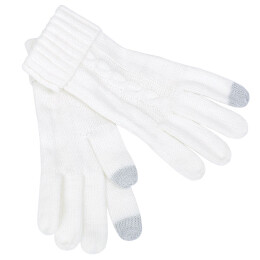 Happy gifts Перчатки сенсорные "Irish", белый_М, 100% акрил
