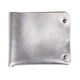 Rusgifts Портмоне кожаное, "LOFT SILVER", серебро, кожа натуральная 100%