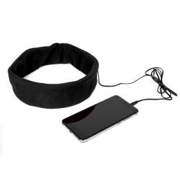 Happy gifts Наушники проводные MARKIZ с повязкой, черный, флис