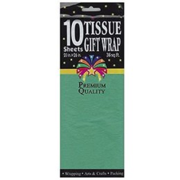 Rusgifts Упаковочная бумага &quot;Тишью&quot;, зеленый, 10 листов в упаковке, размер листа 50*66 см