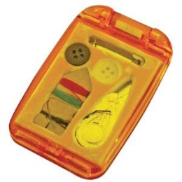 Happy gifts Набор швейный с зеркалом; оранжевый; 7,5х4,9х1 см; пластик; тампопечать