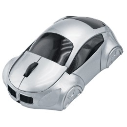 Happy gifts Мышь компьютерная оптическая &quot;Автомобиль&quot;; серебристый; 10,4х6,4х3,7см; пластик; тампопечать