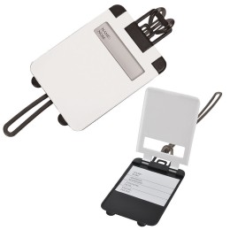 Happy gifts Бирка багажная "Чемодан"; белый; 5.6*7.8 см; пластик;