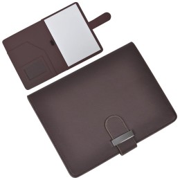Happy gifts Папка А5 с блокнотом &quot;Classic&quot;,коричневая,17,5х23х1,7см, искусственная кожа