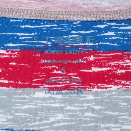 Stride Футболка женская Rayet Lady двусторонняя, красная с синим