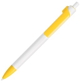 Lecce Pen FORTE, ручка шариковая, белый/желтый, пластик