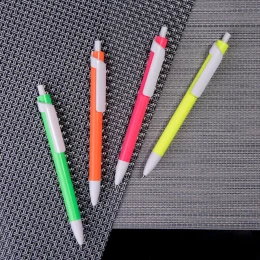 Lecce Pen FORTE NEON, ручка шариковая, неоновый красный/белый, пластик