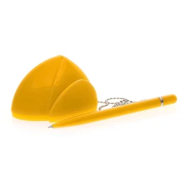 Lecce Pen STILL, ручка шариковая с держателем, желтый, пластик