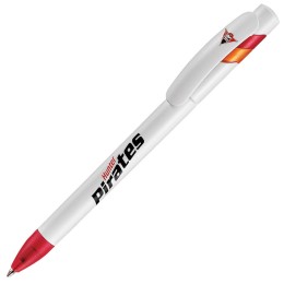 Lecce Pen MANDI, ручка шариковая, красный/белый, пластик