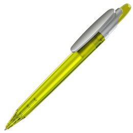 Lecce Pen OTTO FROST SAT, ручка шариковая, фростированный желтый/серебристый клип, пластик