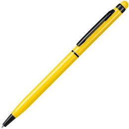 B1 TOUCHWRITER BLACK, ручка шариковая со стилусом для сенсорных экранов, желтый/черный, алюминий