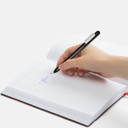 Open Ручка шариковая Swiper, черная с белым