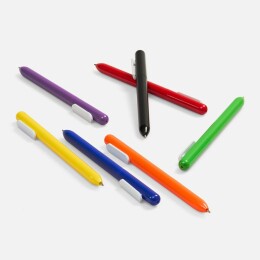 Open Ручка шариковая Swiper, черная с белым