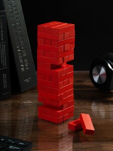 Разное Игра «Деревянная башня мини», красная