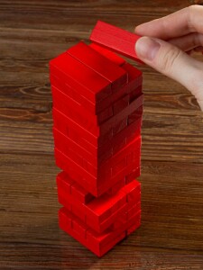 Разное Игра «Деревянная башня мини», красная