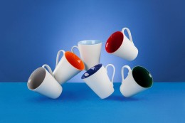 Разное Кружка New Bell матовая, белая с зеленым