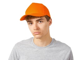 US Basic Бейсболка "New York" 5-ти панельная, оранжевый