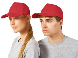 US Basic Бейсболка "New York" 5-ти панельная, красный