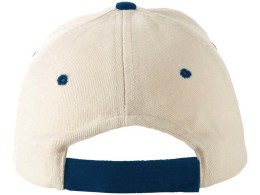 US Basic Бейсболка "New Castle" 6-ти панельная, натуральный/синий