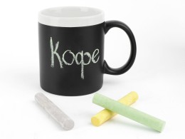 Noname Кружка с покрытием для рисования мелом «Да Винчи», черный/белый