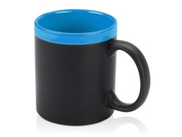 Noname Кружка с покрытием для рисования мелом «Да Винчи», черный/голубой