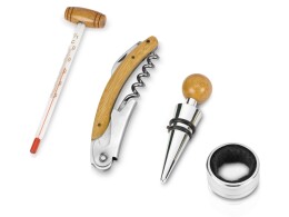 Noname Набор аксессуаров для вина «Бомонт», коричневый замочек