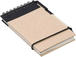 Noname Блокнот А7 "Zuse" с ручкой шариковой, черный