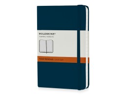 Moleskine Записная книжка Moleskine Classic (в линейку) в твердой обложке, Pocket (9x14см), голубой сапфир