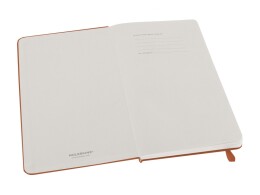 Moleskine Записная книжка Moleskine Classic (в линейку) в твердой обложке, Large (13х21см), оранжевый коралл