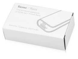 Noname Портативное зарядное устройство Basis, 2000 mAh
