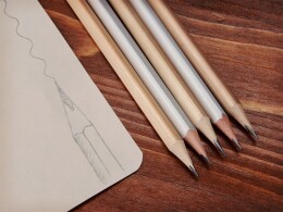 Noname Карандаш чернографитовый трехгранный Графит 3D, белый
