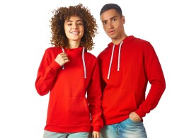 US Basic Толстовка унисекс "Stream" с капюшоном, красный