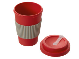 Noname Термокружка "Muffin" из натуральных волокон, красный