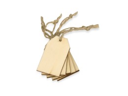 Noname Набор деревянных ярлыков 5*3 см, 6шт