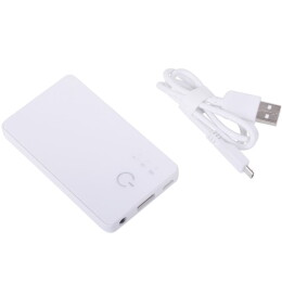 Happy gifts Универсальное зарядное устройство "Plain" (2800mAh) с фонариком,9,6х5,5х1см,пластик